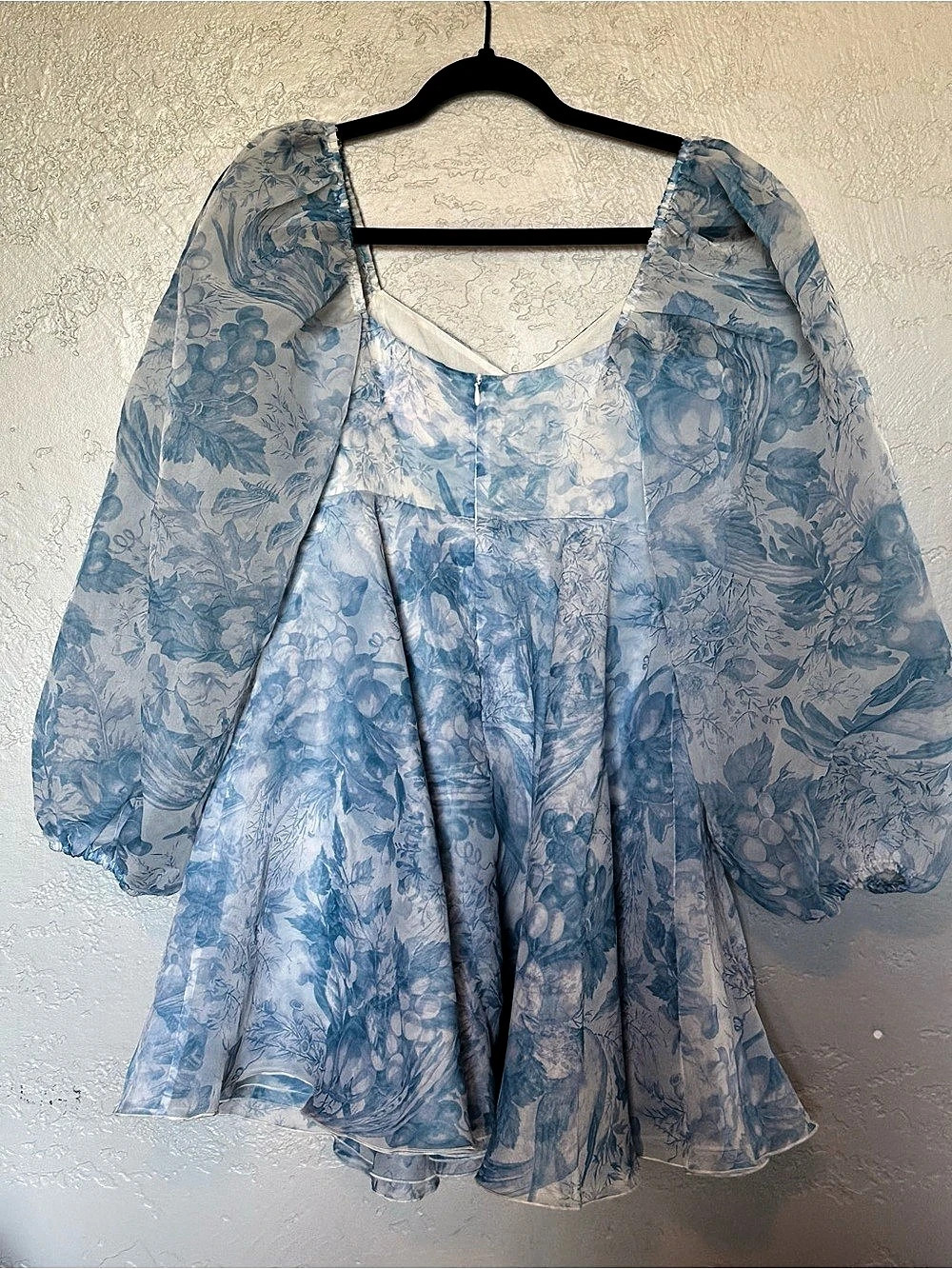 Selkie The Baby Blue Toile Princess Dress Blue & White NWT